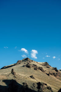 Low angle view of mountain against sky