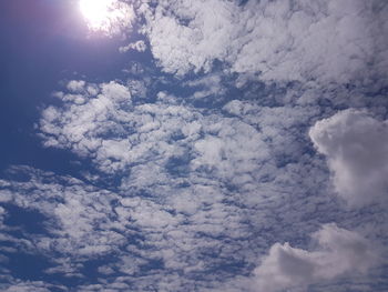 Low angle view of clouds in sky