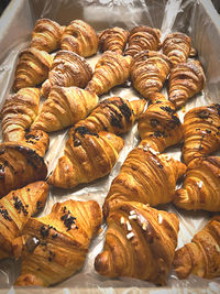 Fresh brioches make in a morning at 5. 