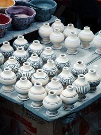 Close-up of containers