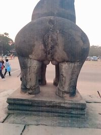 Close-up of statue against the sky