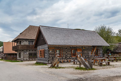 First folk architecture reserve in the world in cicmany, slovakia