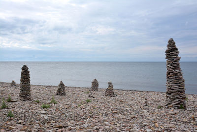 Panoramic view of sea against sky