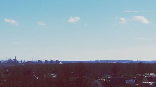 Cars against sky