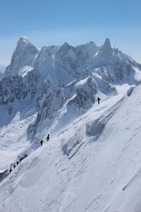 Scenic view of mont blanc