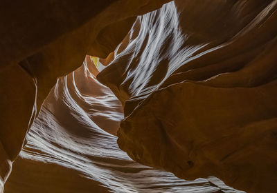 Close-up of rock formation in desert