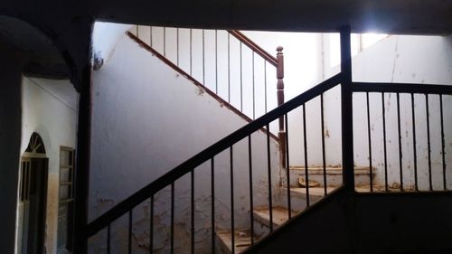 Low angle view of staircase in building