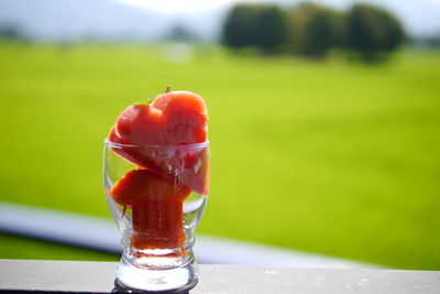 Close-up of drink on table