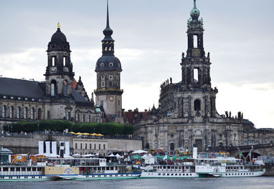 View of cathedral against cloudy sky