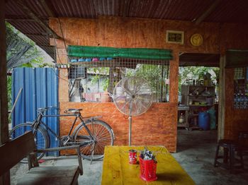 Entrance of abandoned building