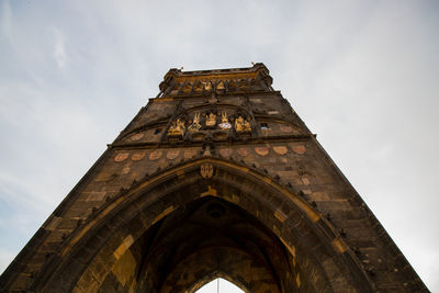 Low angle view of historical building against sky