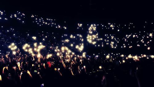 Crowd at music concert