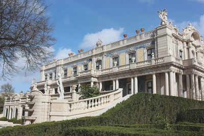 Low angle view of historical building