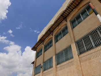 Low angle view of building against sky