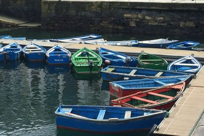 Boats in sea