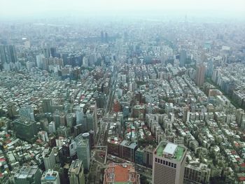 High angle view of cityscape