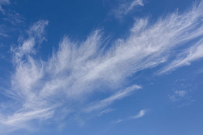 Low angle view of clouds in sky