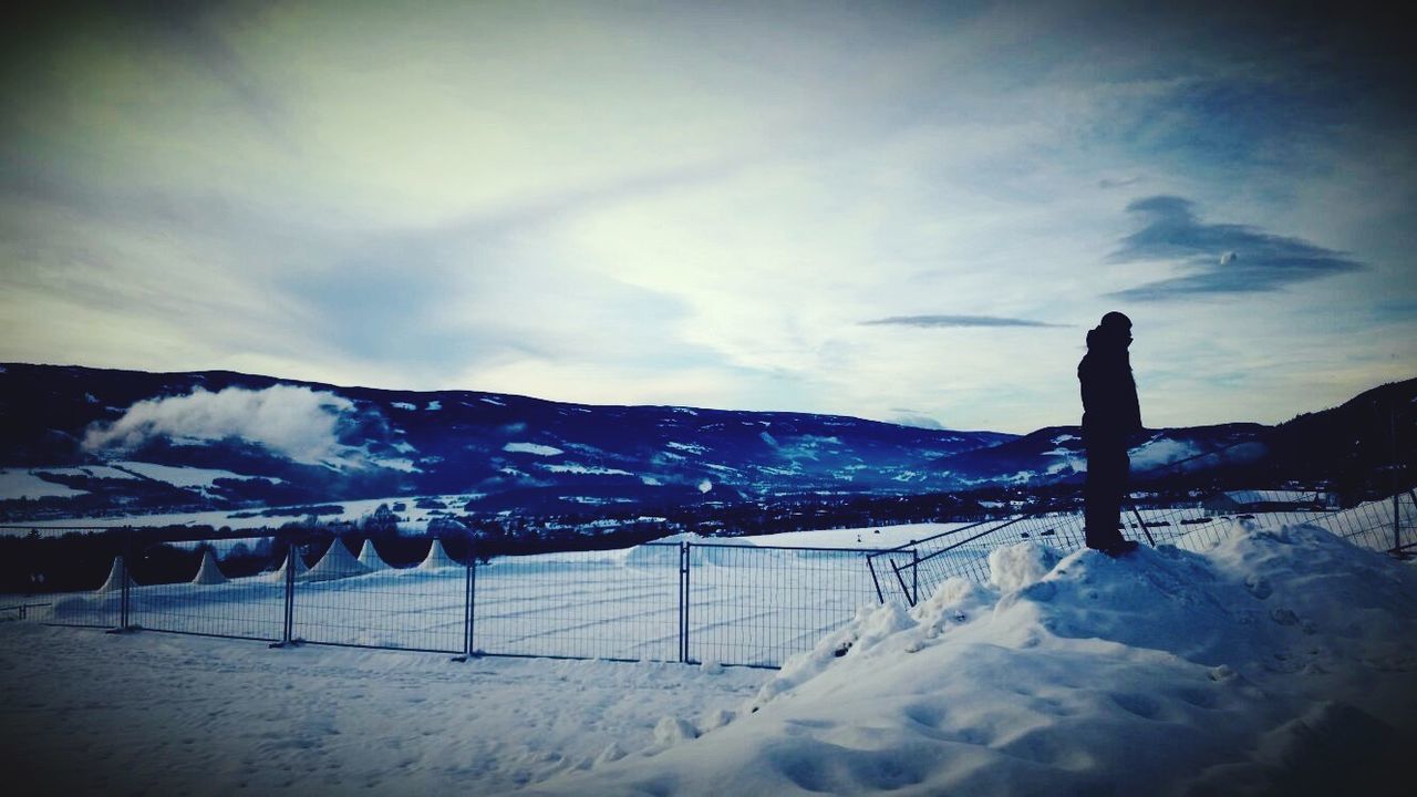 SCENIC VIEW OF SNOWCAPPED LANDSCAPE AGAINST SKY