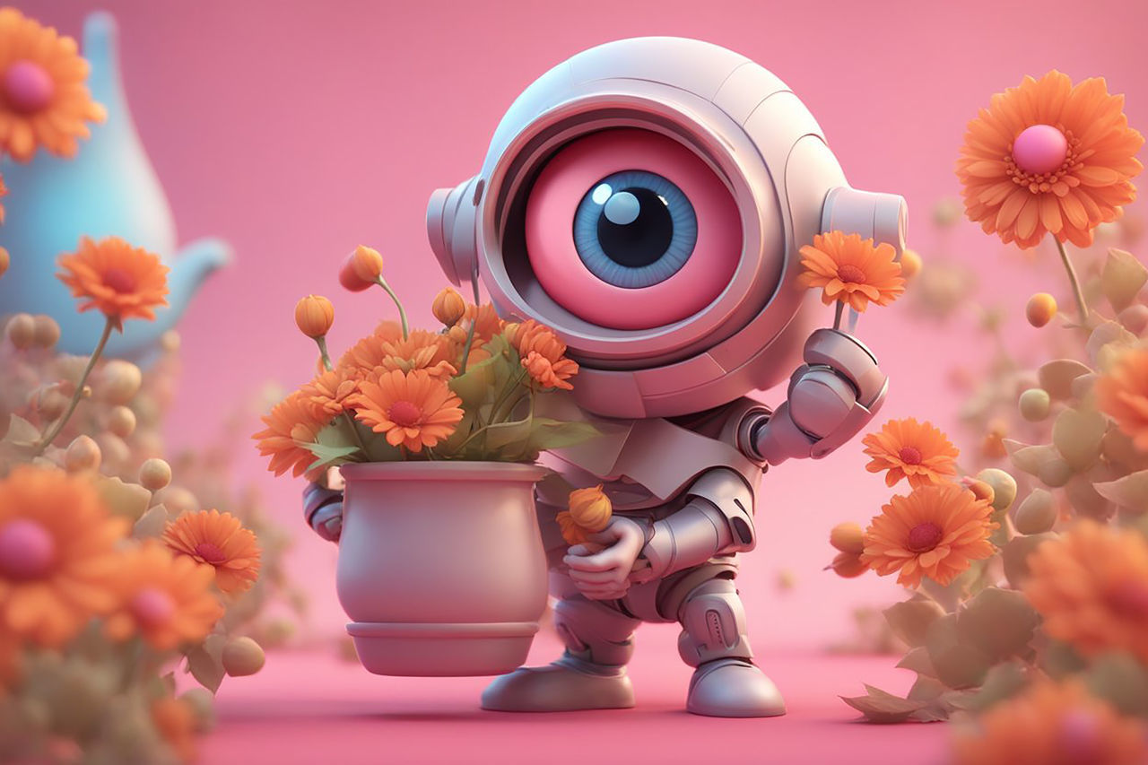 flower, cartoon, flowering plant, plant, technology, nature, screenshot, beauty in nature, pink, no people, animal, growth, animal themes