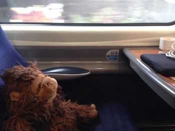 Interior of train