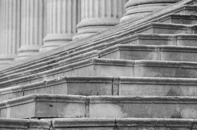 Low angle view of staircase in building