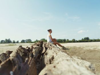 Woman admiring nature 