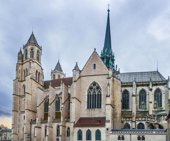 Low angle view of buildings against sky