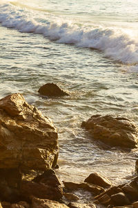 Scenic view of sea shore