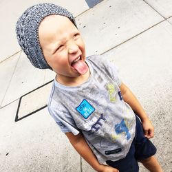 Cute girl looking at camera