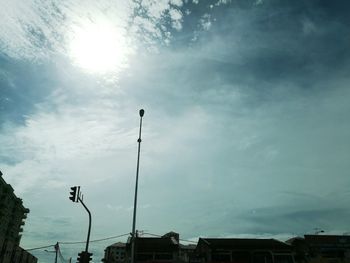 Low angle view of building against sky