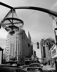 Low angle view of buildings against sky