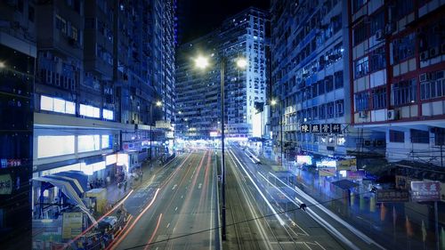 City street at night