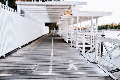 Boardwalk against sky