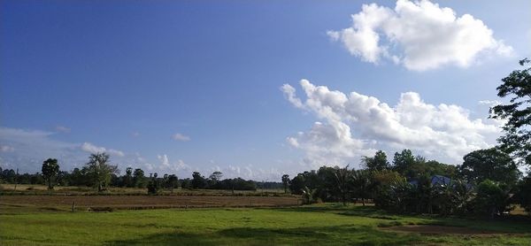 Panoramic view of landscape against sky