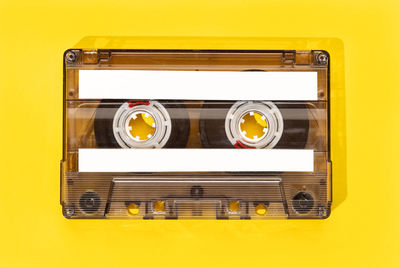 Close-up of audio