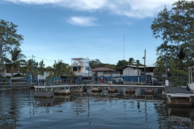 Jetty in the small harbor of pedregal, pacific ocean, panama