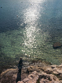 Rocks in water