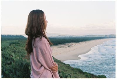 Woman standing in park