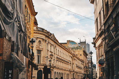 Low angle view of building against sky