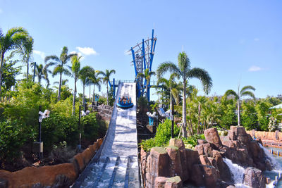 Panoramic shot of rocks against sky