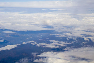 Aerial view of clouds in sky