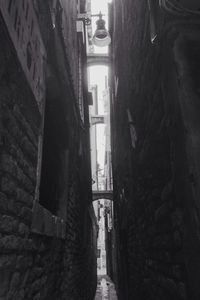 Narrow alley along old town