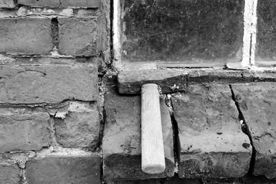 Close-up of brick wall