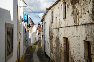 Low angle view of buildings in city