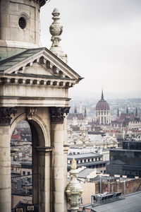 View of historic building against sky in city