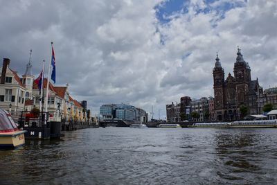 View of buildings in background