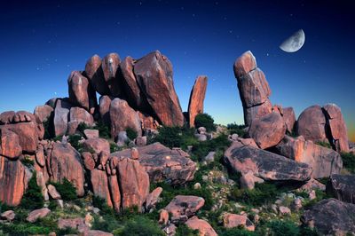 View of rock formations