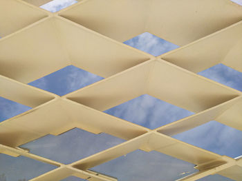 Low angle view of ceiling of building