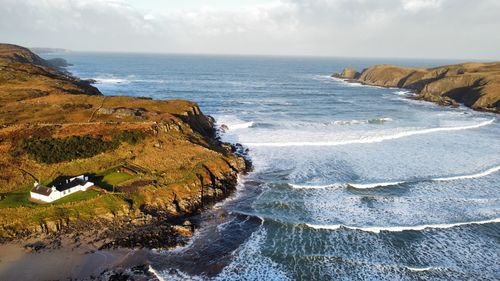 Scenic view of sea against sky