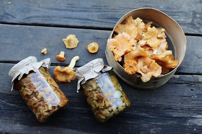 Canned chanterelle mushrooms